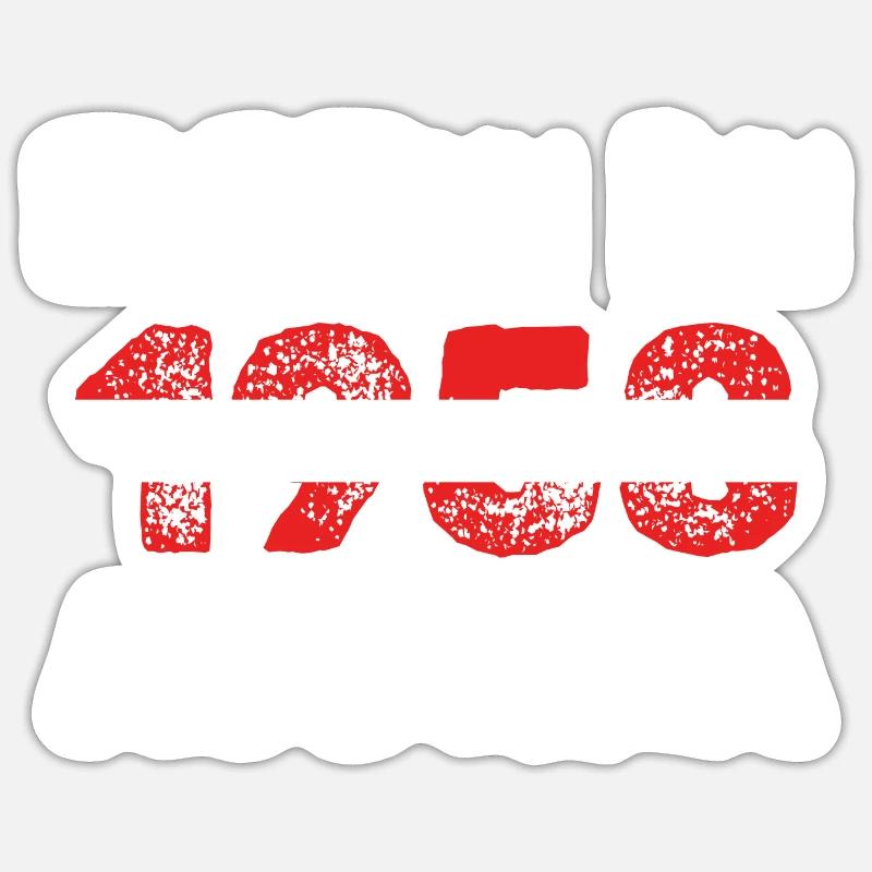 1958 - Sticker size S (10 x 10 cm) - white matte
