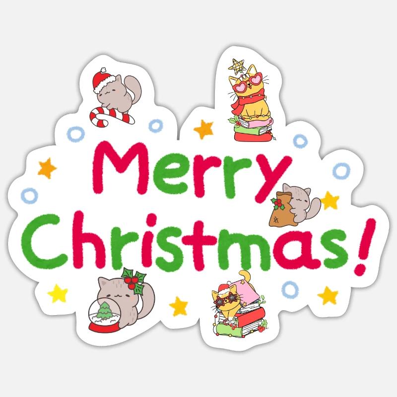 JOYEUX CHRÊME À TOUS Sticker taille S (10 x 10 cm)