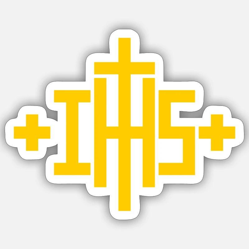 IHS - Sticker size S (10 x 10 cm) - white matte