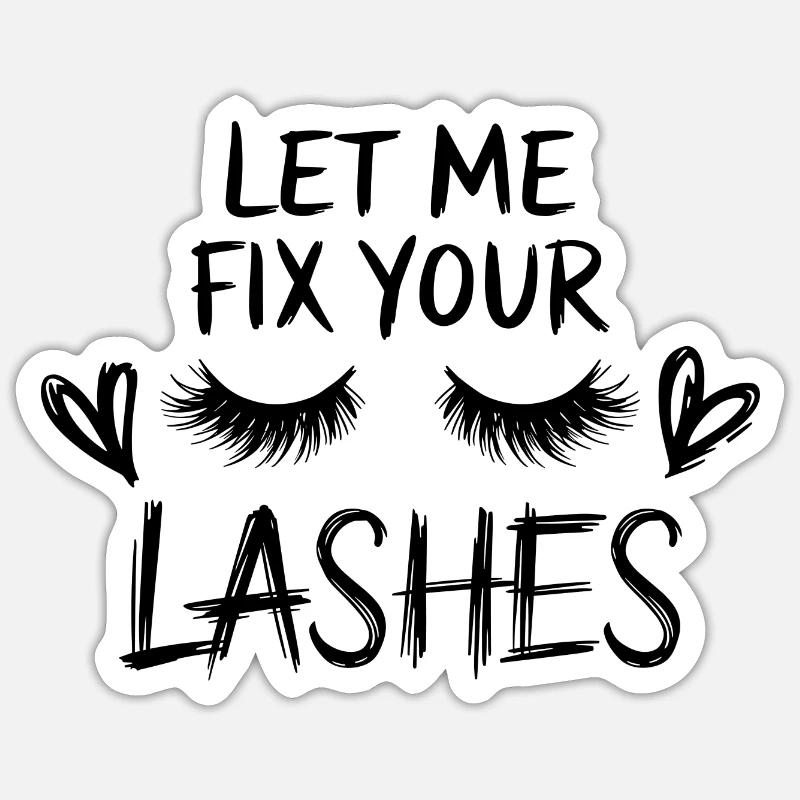 Précision pour des cils parfaits Sticker taille S (10 x 10 cm)