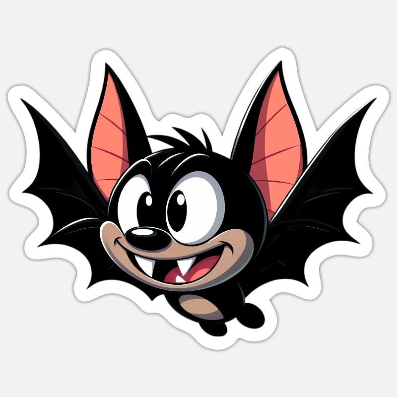 Fledermaus Sticker Größe S (10 x 10 cm)