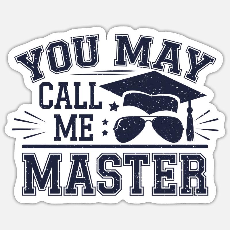 Funny statement for academics Sticker size S (10 x 10 cm)