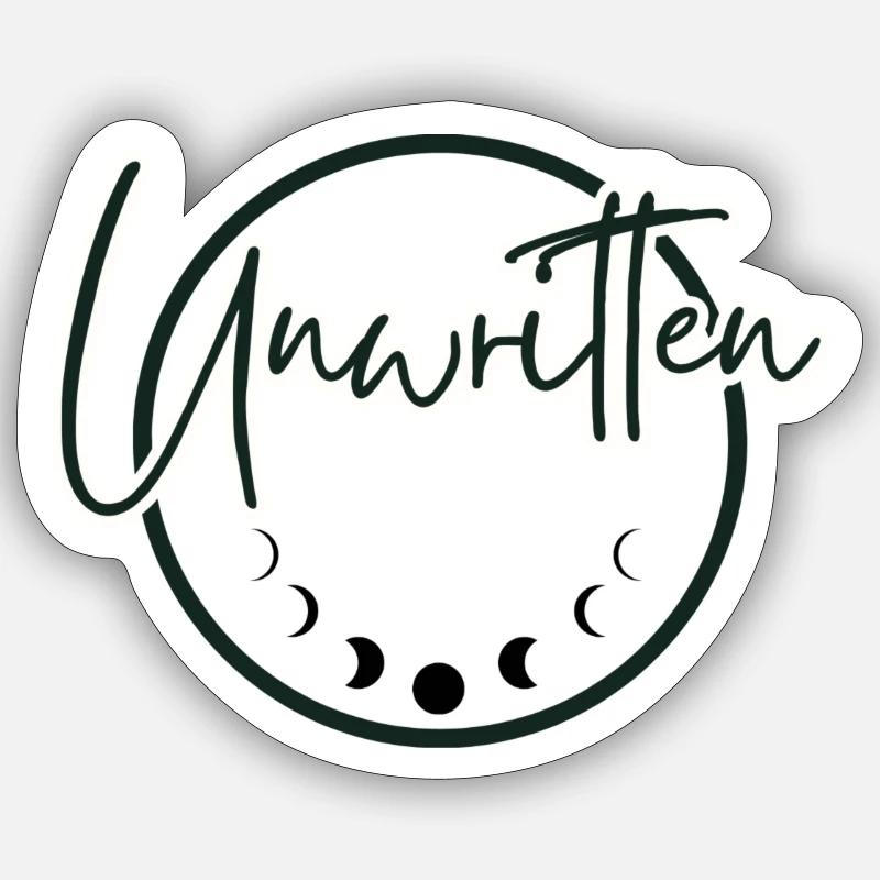 Unwritten - Sticker Größe S (10 x 10 cm) - Mattweiß
