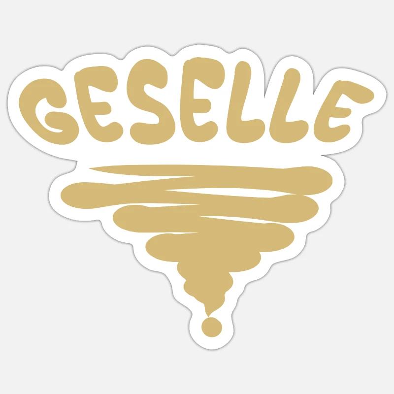 Compagnon - Sticker taille S (10 x 10 cm) - blanc mat