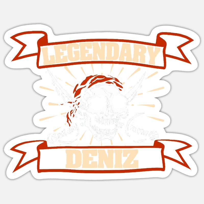 Deniz as carnival - Sticker size S (10 x 10 cm) - white matte