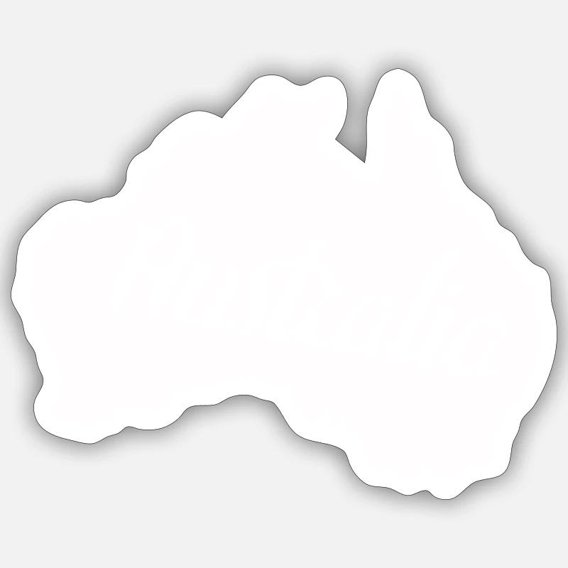 Australia Sticker size S (10 x 10 cm)