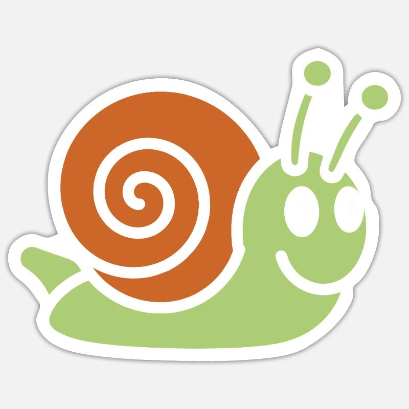 Escargot Sticker taille S (10 x 10 cm)