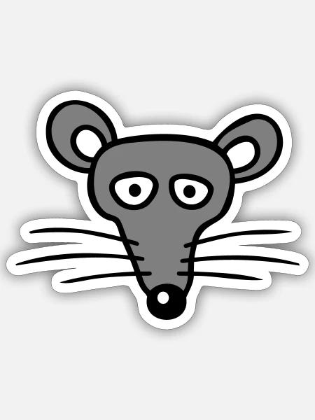  - Sticker størrelse S (10 x 10 cm) - mat hvid