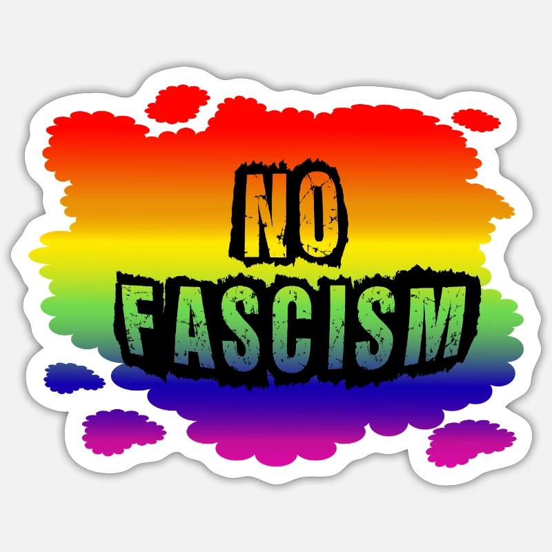 Stop AfD against right, democracy, diversity, left Sticker size S (10 x 10 cm)