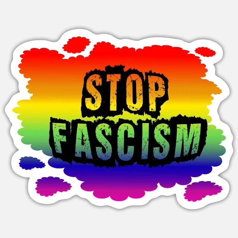 Stop AfD against right, democracy, diversity, left Sticker size S (10 x 10 cm)