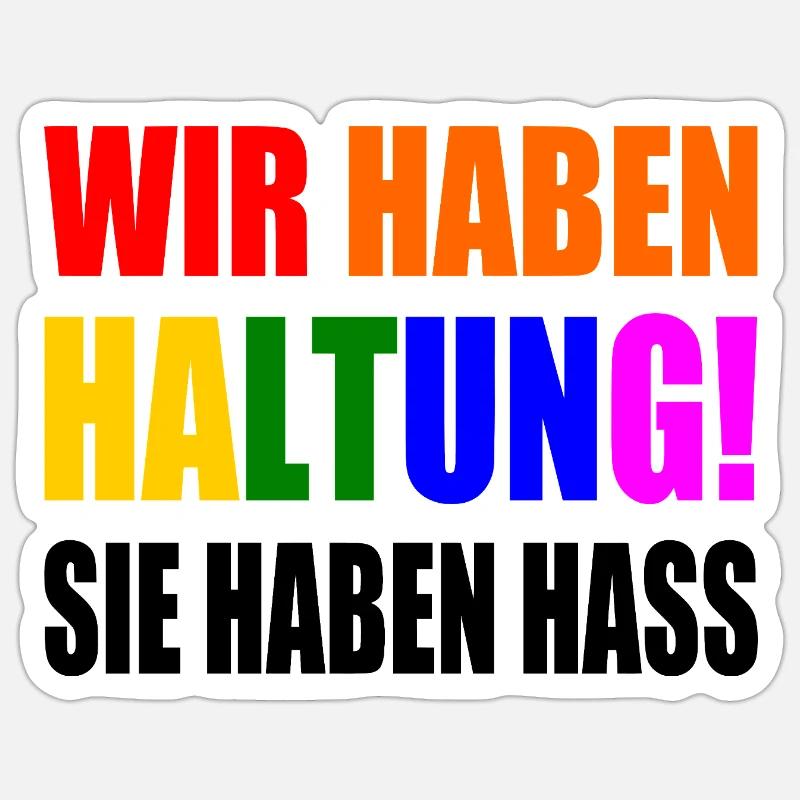 We have attitude, they hate Sticker size S (10 x 10 cm)