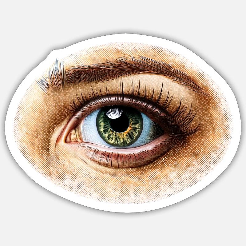 Oeil Sticker taille S (10 x 10 cm)