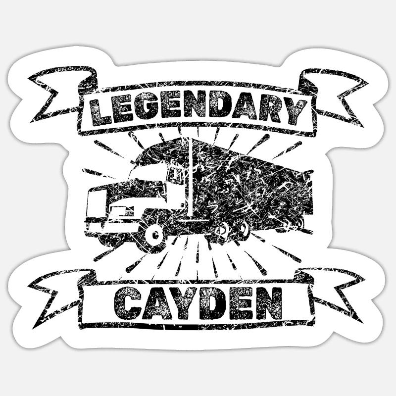 Cayden comme prénom Sticker taille S (10 x 10 cm)
