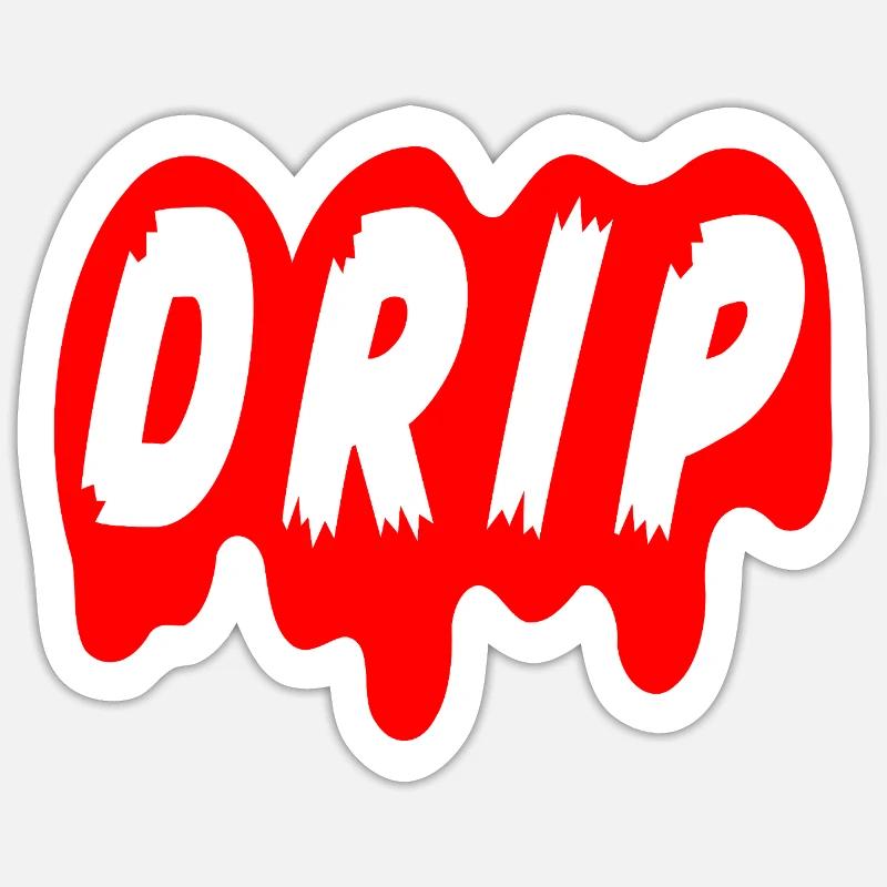 STIL, DER FLIESST - Sticker Größe S (10 x 10 cm) - Mattweiß