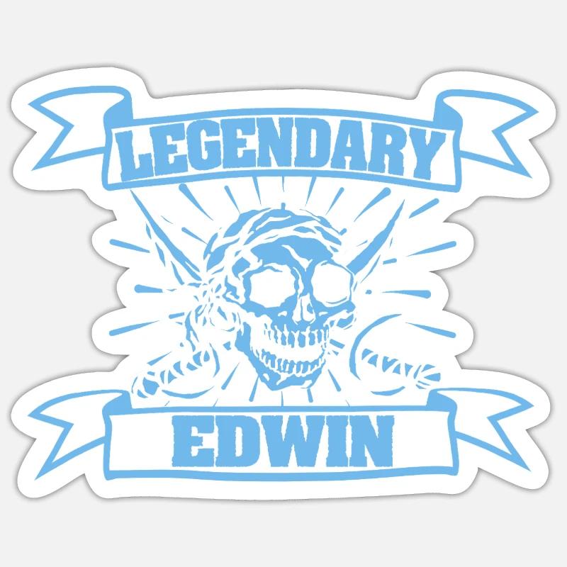 Fasching Edwin Sticker Größe S (10 x 10 cm)