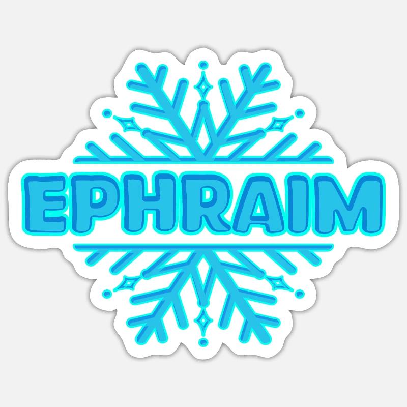 Éphraïm Éphraïm - Sticker taille S (10 x 10 cm) - blanc mat