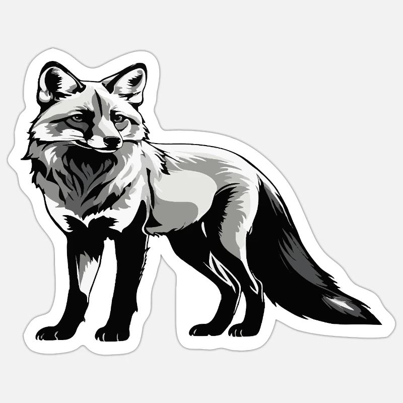 Renard - Conception d’animaux mignons Sticker taille S (10 x 10 cm)
