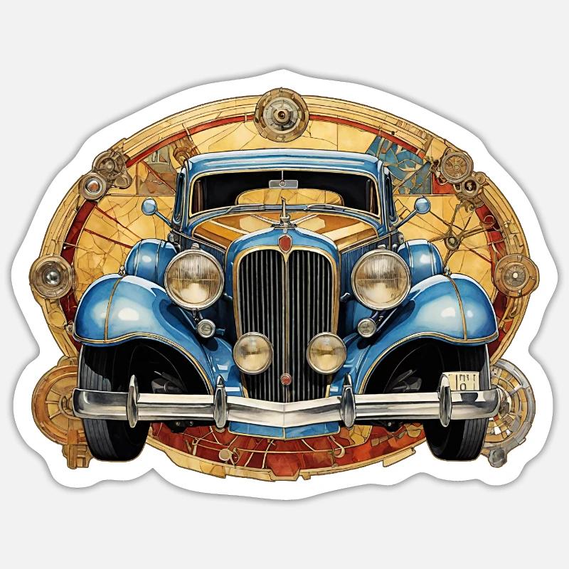 Oldtimer Sticker Größe S (10 x 10 cm)