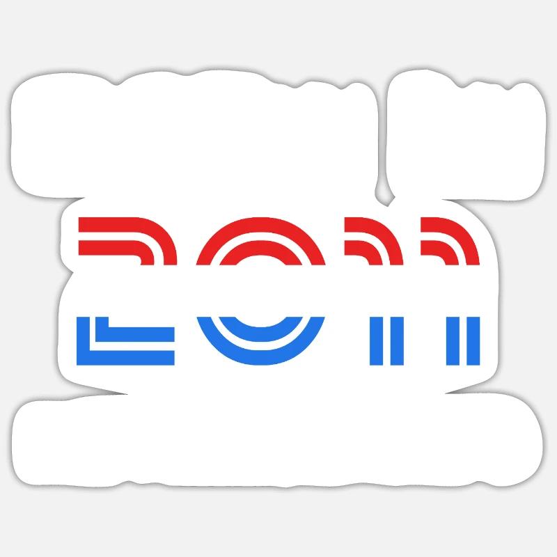 Pays-Bas 2011 - Sticker taille S (10 x 10 cm) - blanc mat