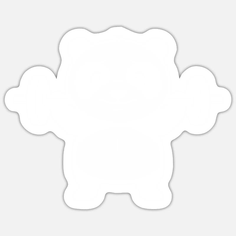 Bodybuilding Sticker Größe S (10 x 10 cm)