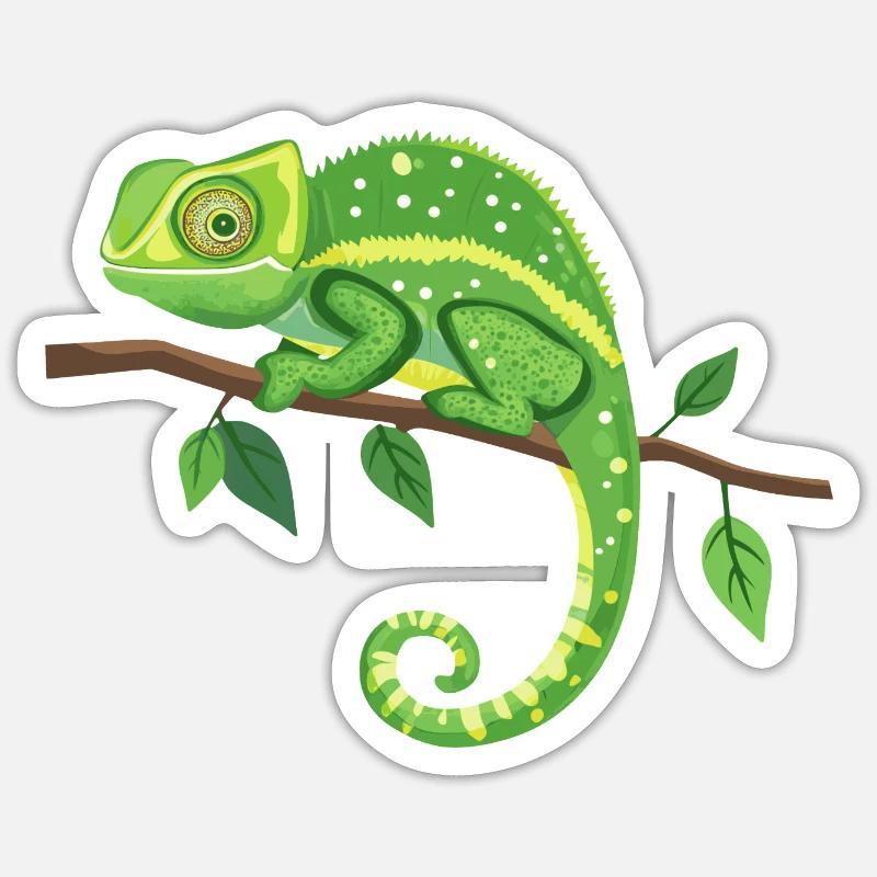Kameleon - Sticker size S (10 x 10 cm) - white matte
