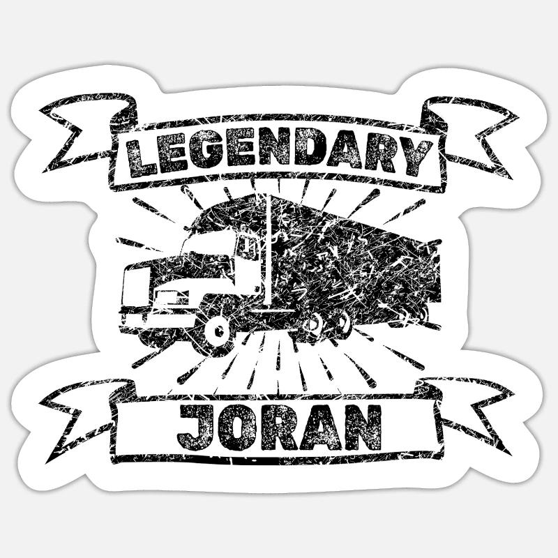 Joran comme prénom - Sticker taille S (10 x 10 cm) - blanc mat