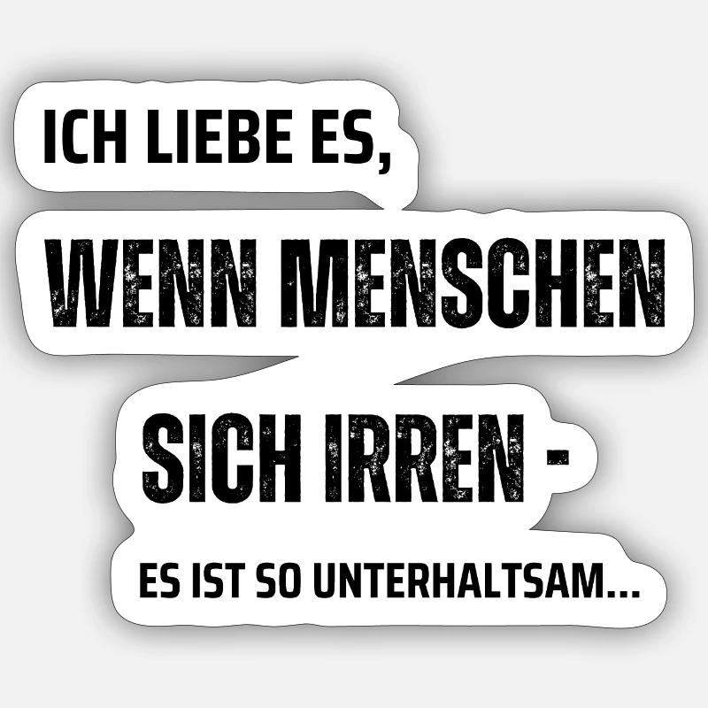 People are wrong - Sticker size S (10 x 10 cm) - white matte