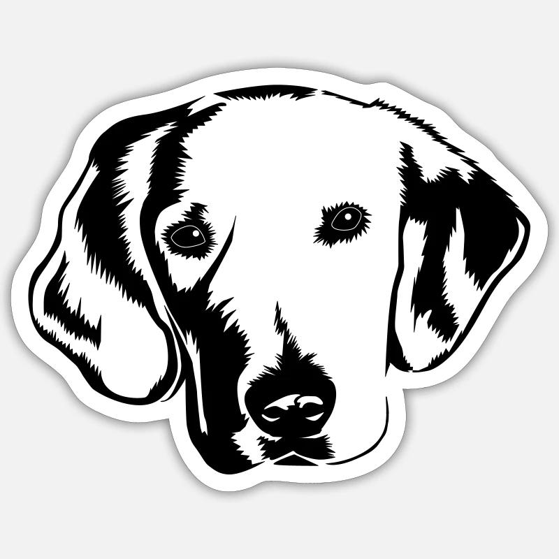 Hund Sticker Größe S (10 x 10 cm)