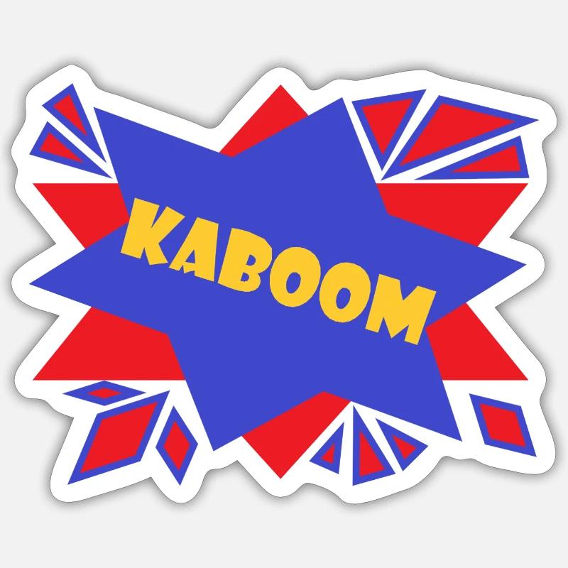 Comic Kaboom - Sticker size S (10 x 10 cm) - white matte