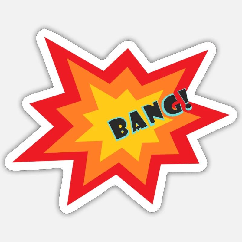 Star Explosion - Sticker size S (10 x 10 cm) - white matte