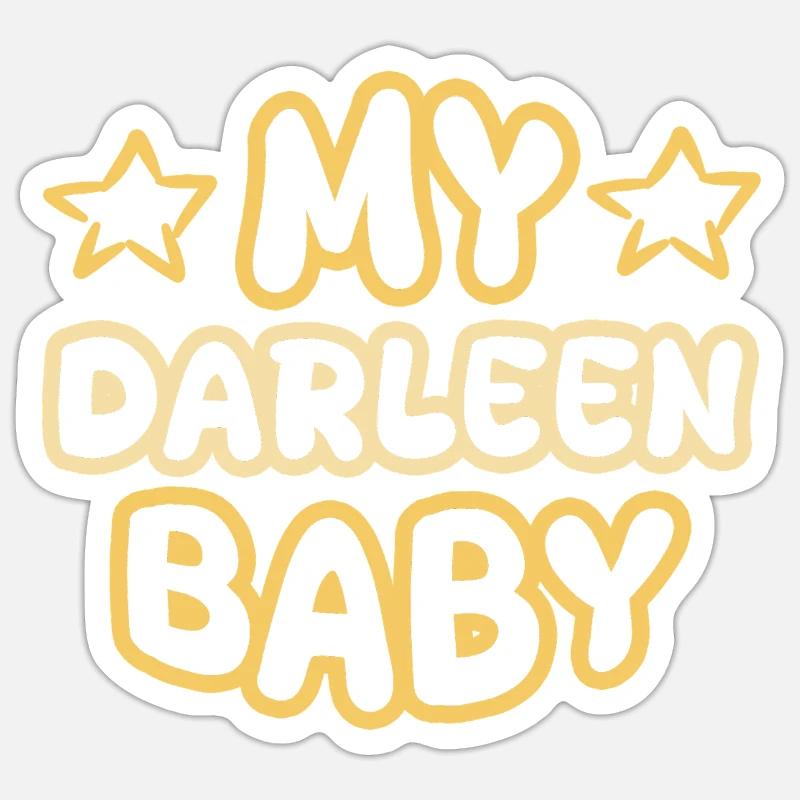 Darleen - Sticker size S (10 x 10 cm) - white matte