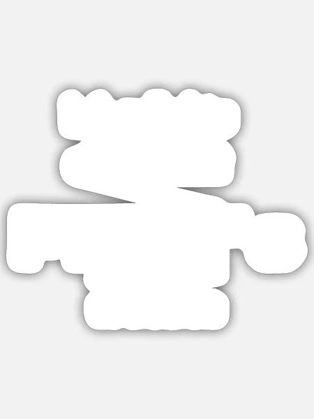 Ich möchte einmal mit Profi's arbeiten - Sticker Größe S (10 x 10 cm) - Mattweiß