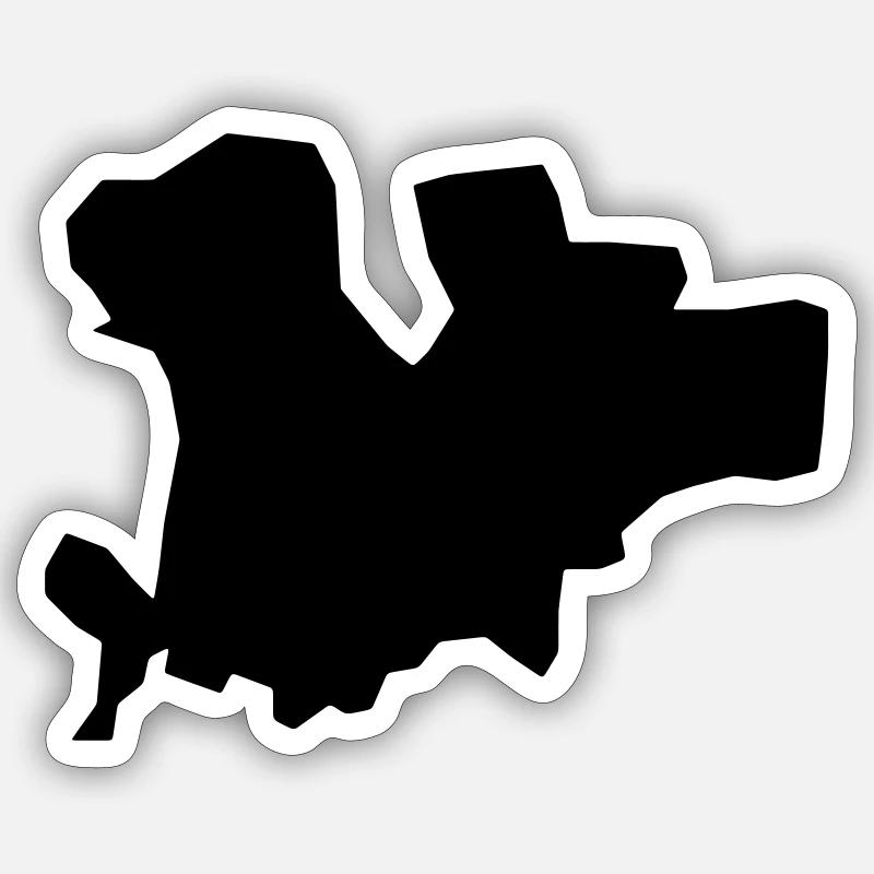 Mykonos - Sticker Größe S (10 x 10 cm) - Mattweiß