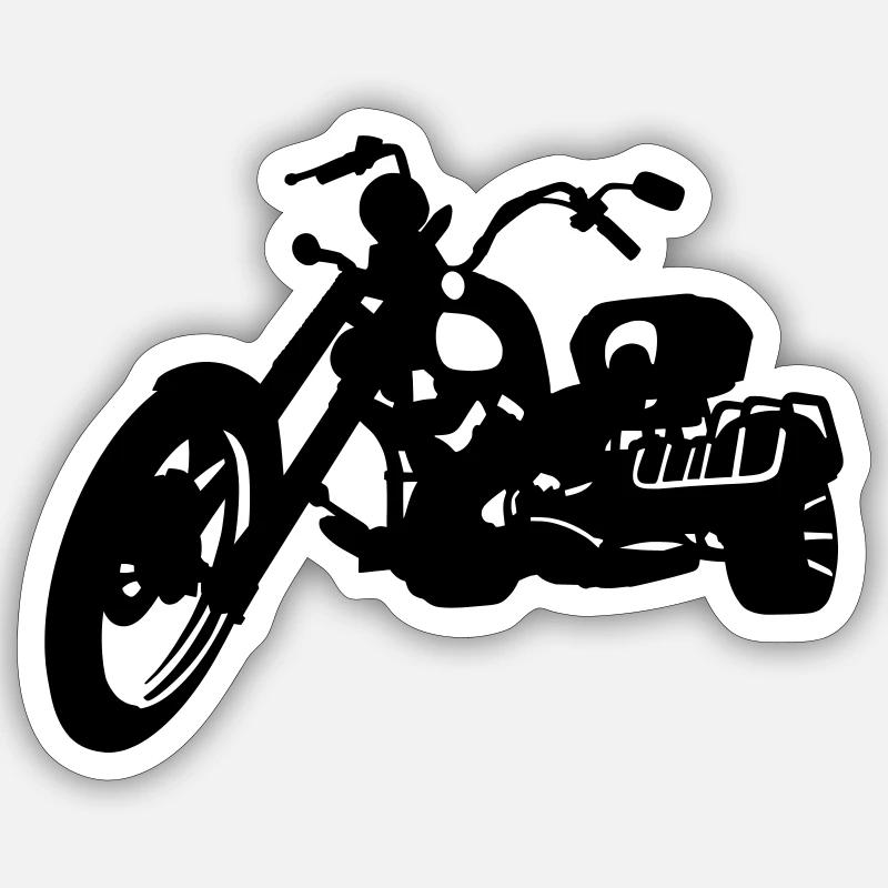 Trike - Sticker size S (10 x 10 cm) - white matte