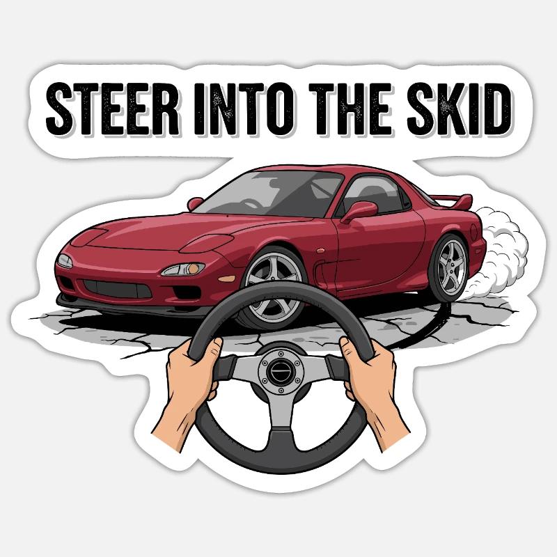 Dirigez-vous dans le patin Sticker taille S (10 x 10 cm)