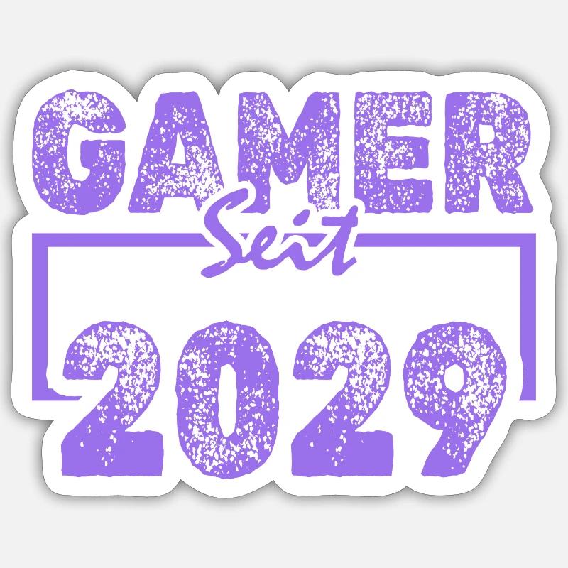 Daddling 2029 - Sticker taille S (10 x 10 cm) - blanc mat