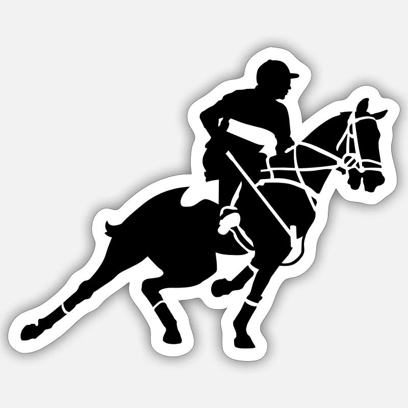 Polo - Sticker taille S (10 x 10 cm) - blanc mat