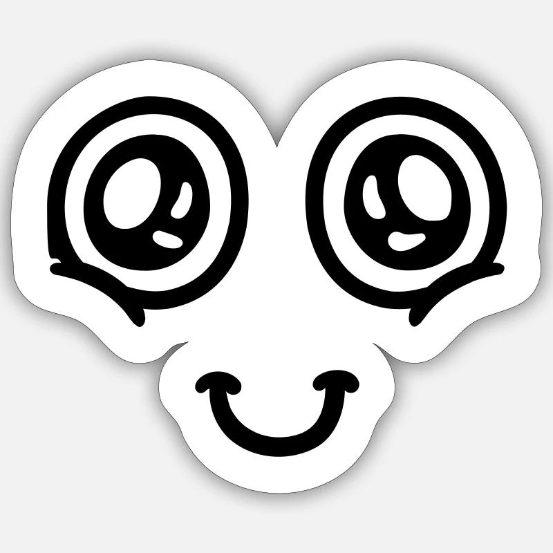 Head in the Clouds - Sticker size S (10 x 10 cm) - white matte