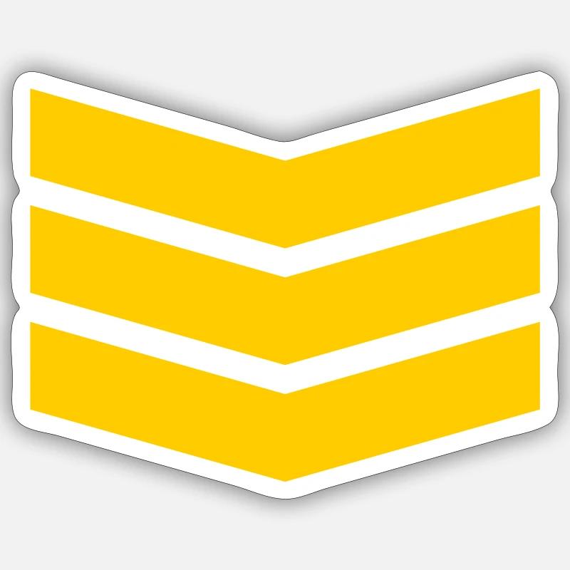 Chevron Stack Bold Pattern Sticker size S (10 x 10 cm)