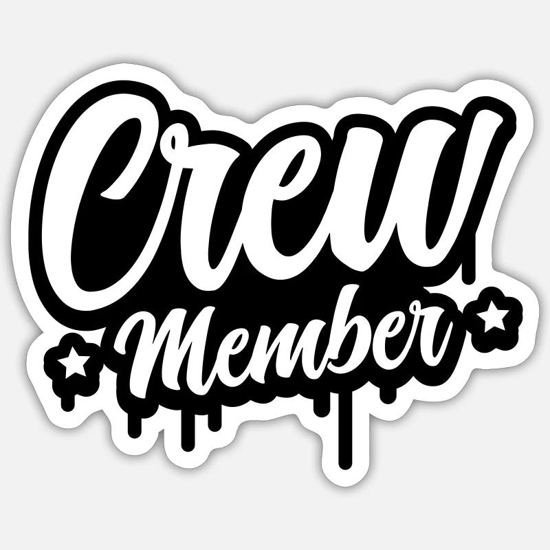 membre d’équipage Sticker taille S (10 x 10 cm)