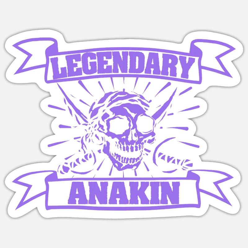 Anakin - Sticker size S (10 x 10 cm) - white matte