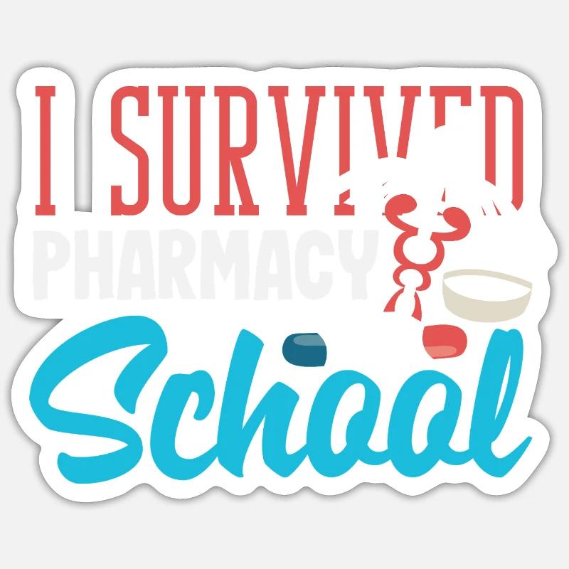 Apotheker Pharmazeutisch-technischer - Sticker Größe S (10 x 10 cm) - Mattweiß
