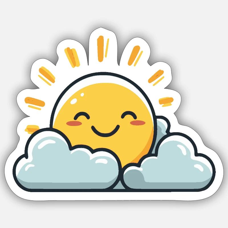 Sunshine - Sticker size S (10 x 10 cm) - white matte