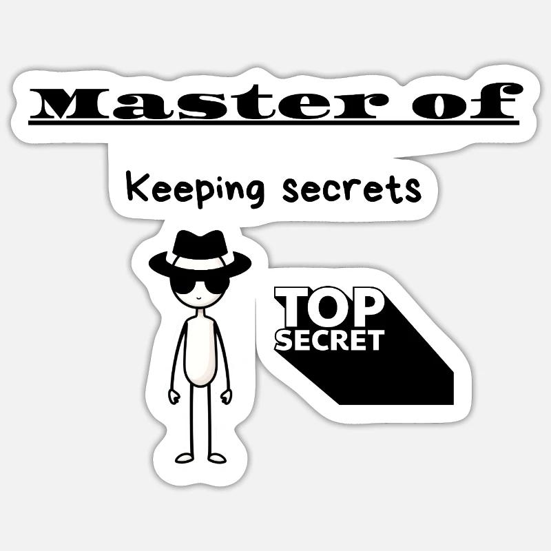 Maître de la garde des secrets Sticker taille S (10 x 10 cm)