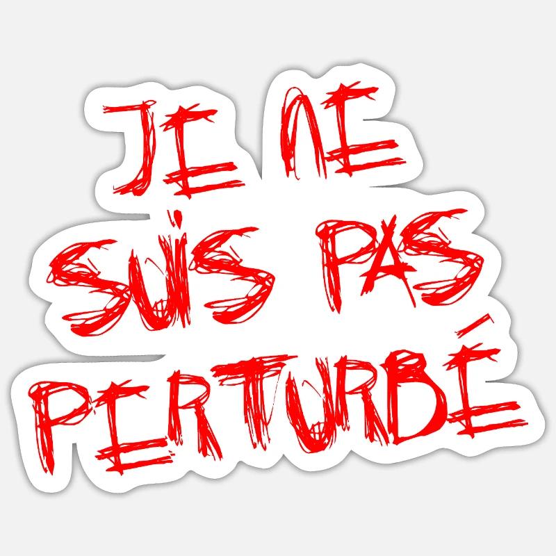ICH BIN NICHT GESTÖRT! - Sticker Größe S (10 x 10 cm) - Mattweiß