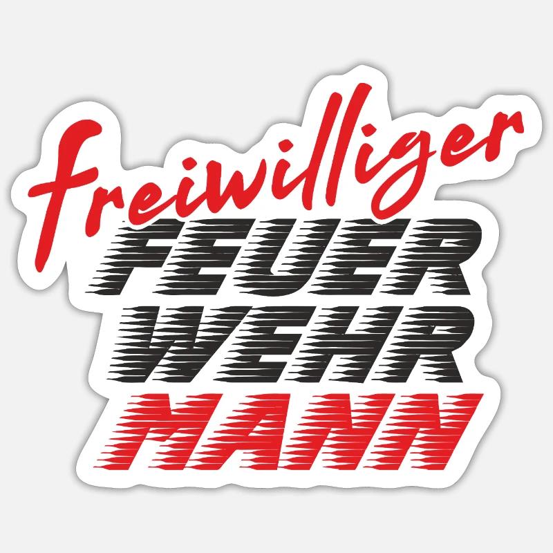 Pompier Sticker taille S (10 x 10 cm)