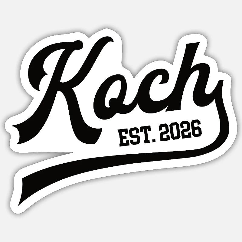 Chef 2026 Training passed Apprenticeship Apprentice Chef Sticker size S (10 x 10 cm)