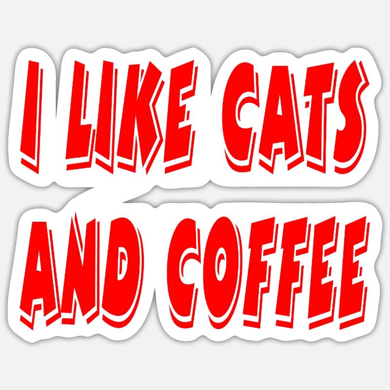 feline - Sticker size S (10 x 10 cm) - white matte