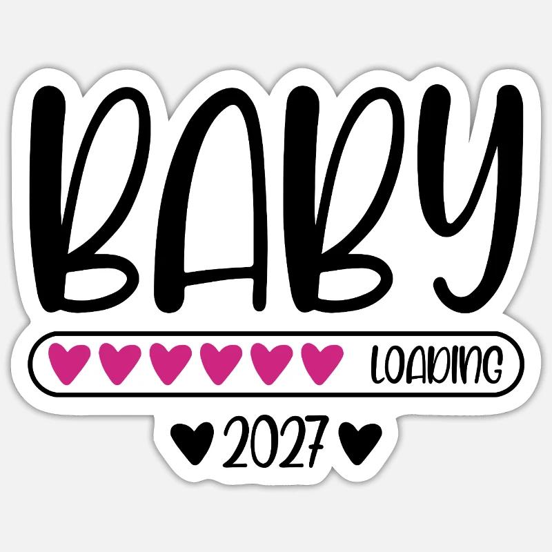 Baby 2027 loading Sticker Größe S (10 x 10 cm)