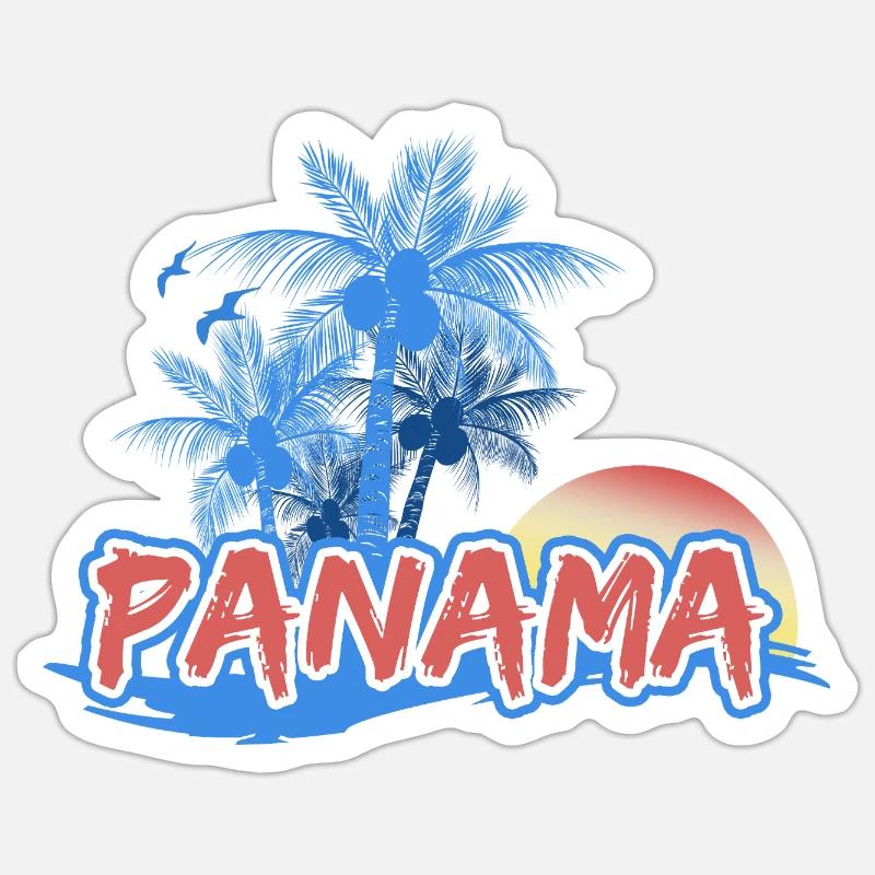 Gift for Panama - Sticker size S (10 x 10 cm) - white matte
